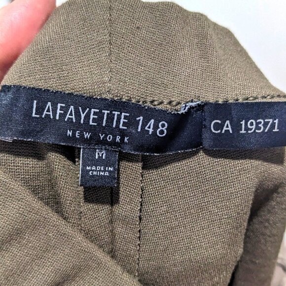 LAFAYETTE 148 | Suede and Ponte Riding Pants in Portobello - Picture 6 of 9